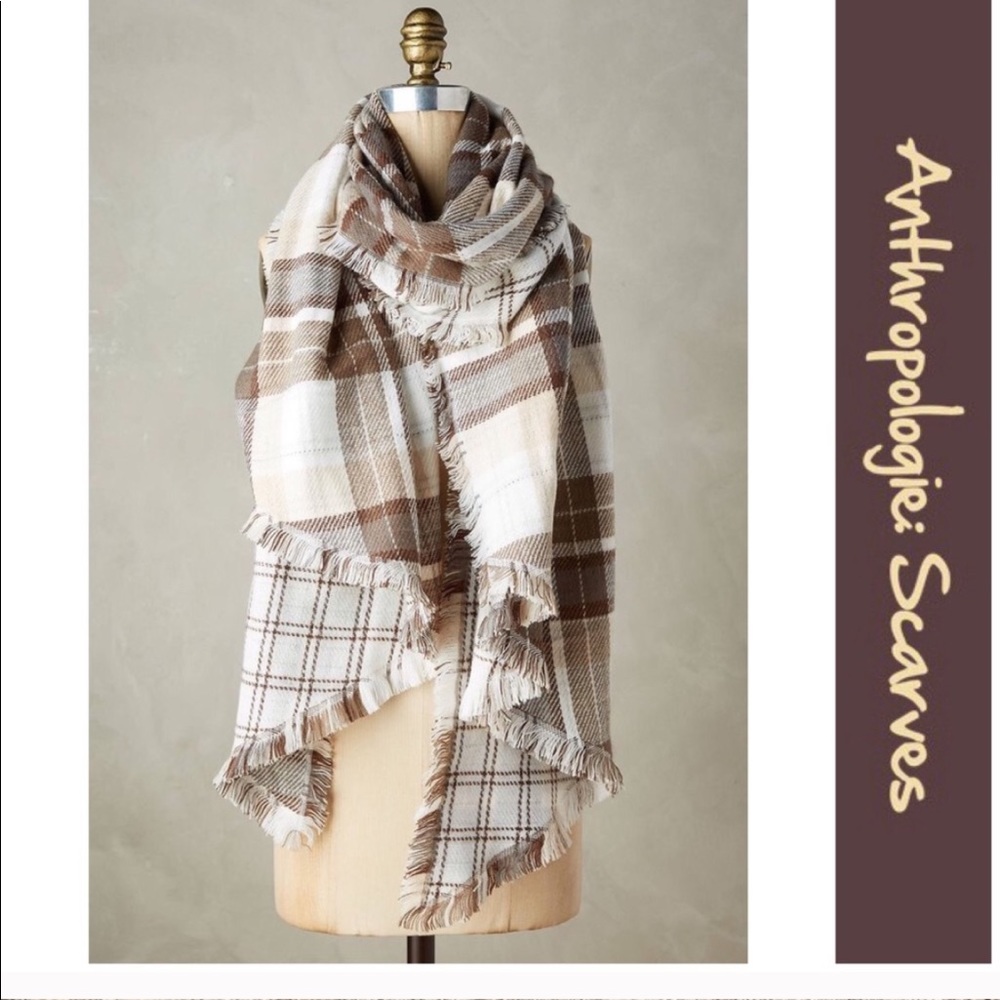 Anhropologie Massimo 88 plaid scarf